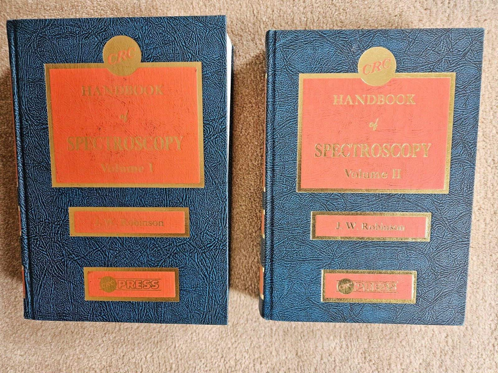 CRC Handbook of Spectroscopy Volume 1&2 J.W. Robinson (HC, 1974)