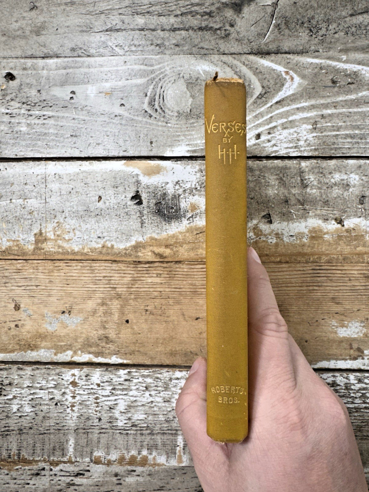1886 Antique Poetry Book “Verses” Illustrated, H.H.