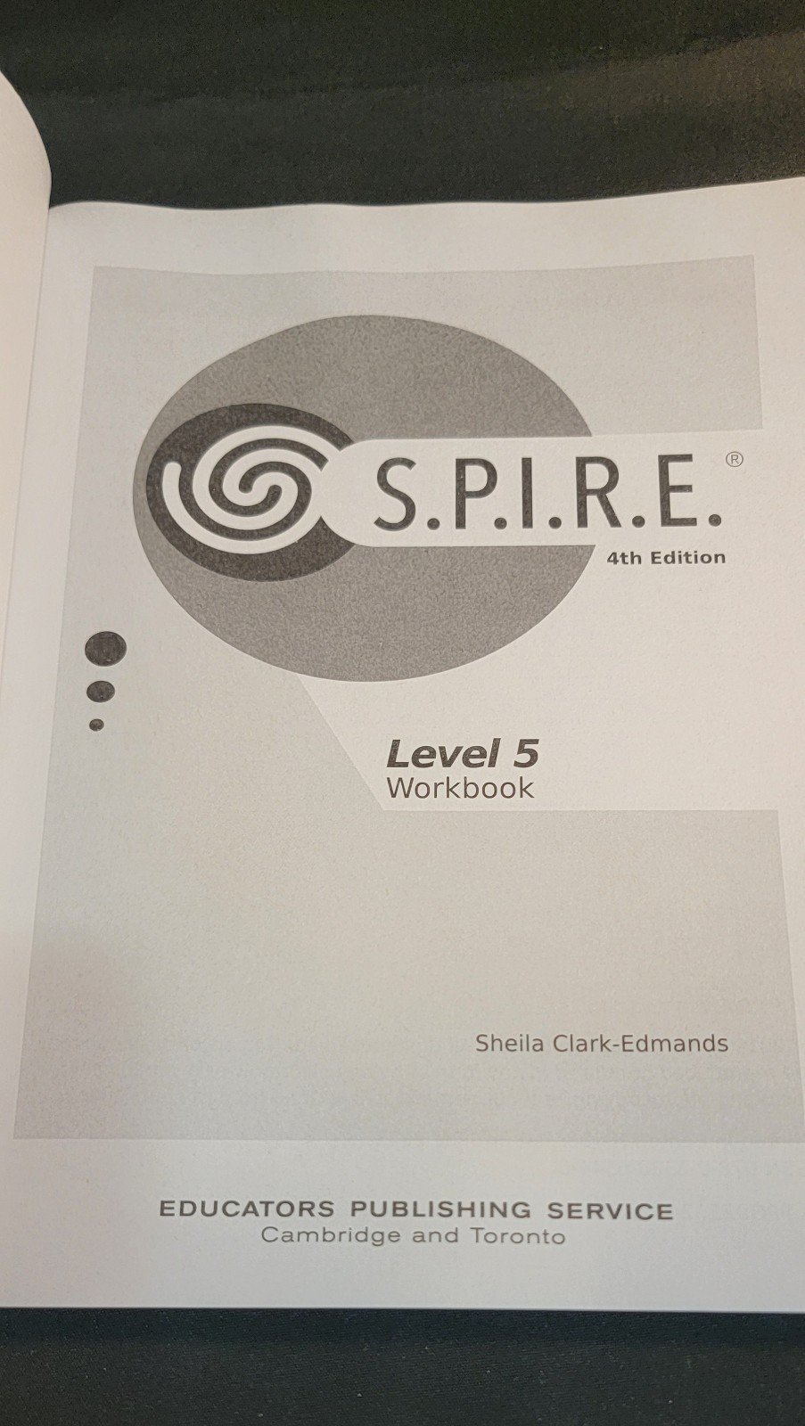 S.P.I.R.E 4th Edition Level 5 Workbook New Unused Home School 309 pages Educatio