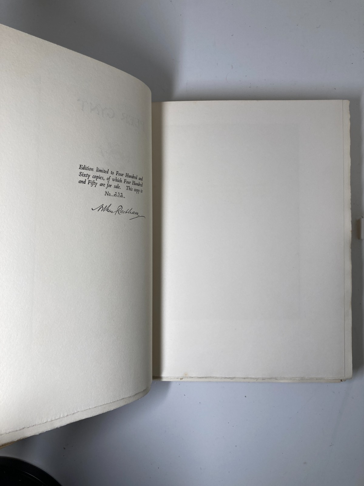 1936 Peer Gynt Arthur Rackham SIGNED LTD 232/460 Vellum 12 Color Plates