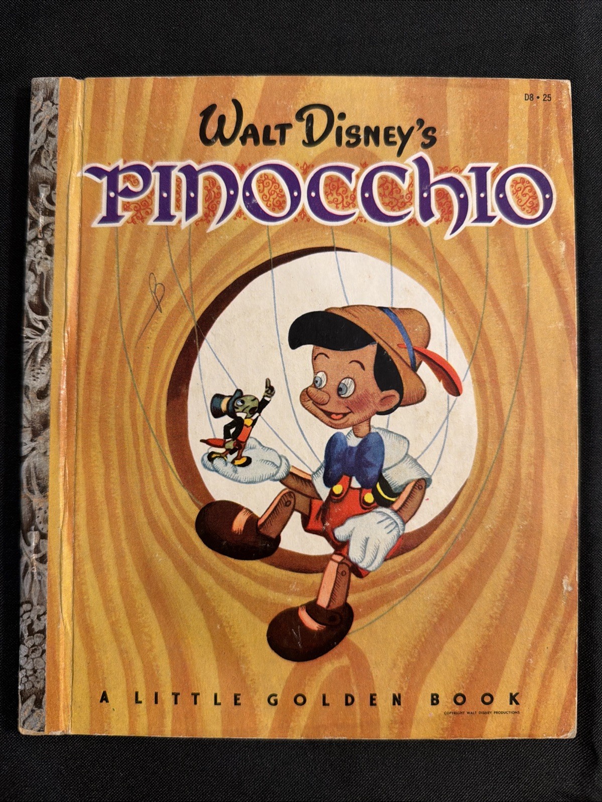 Vintage A Little Golden Book Disney’s Pinocchio 1948 D8 .25 #5337