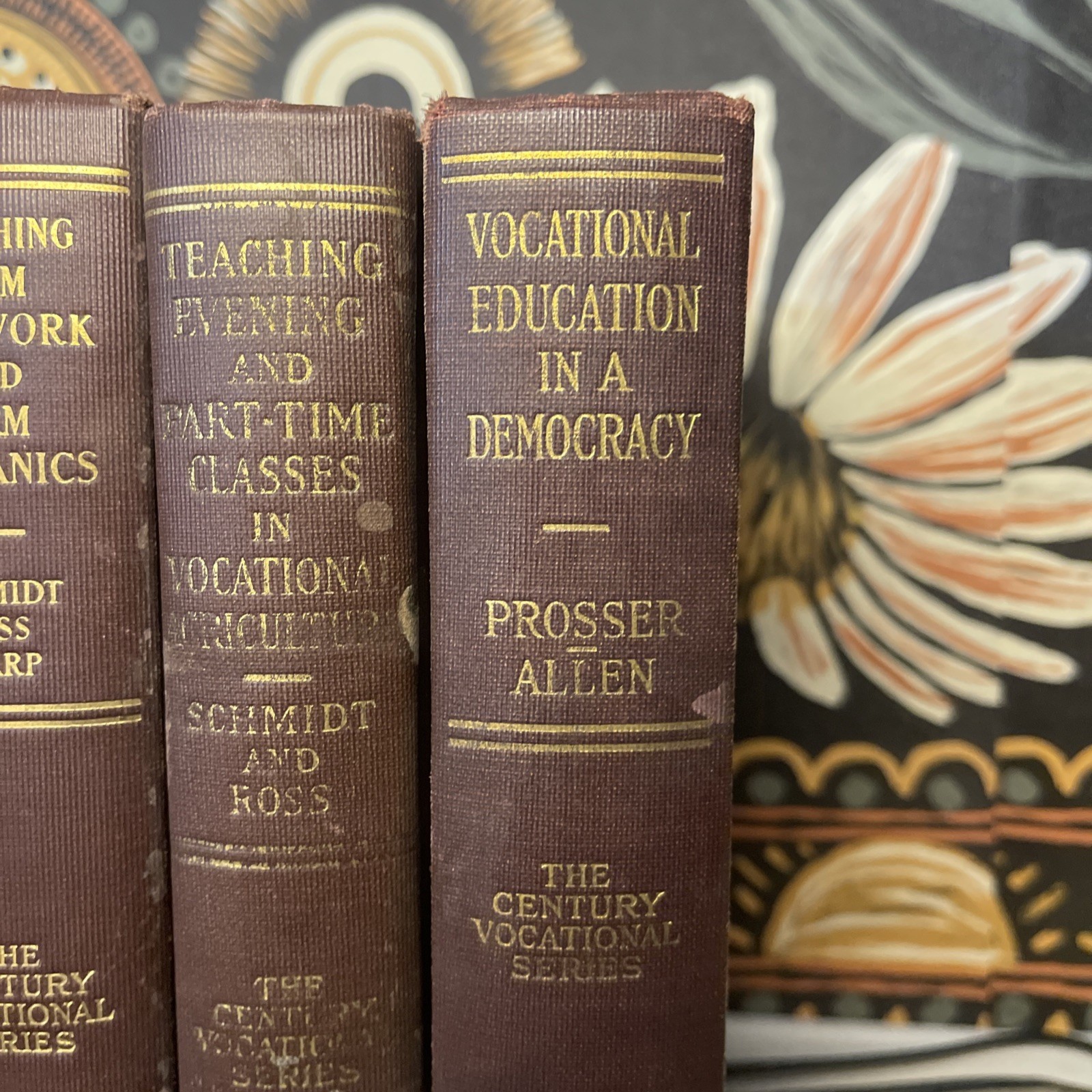 SIGNED Antique Century Vocational Series 5-Vol Set 1924-1931 Schmidt 1st Eds
