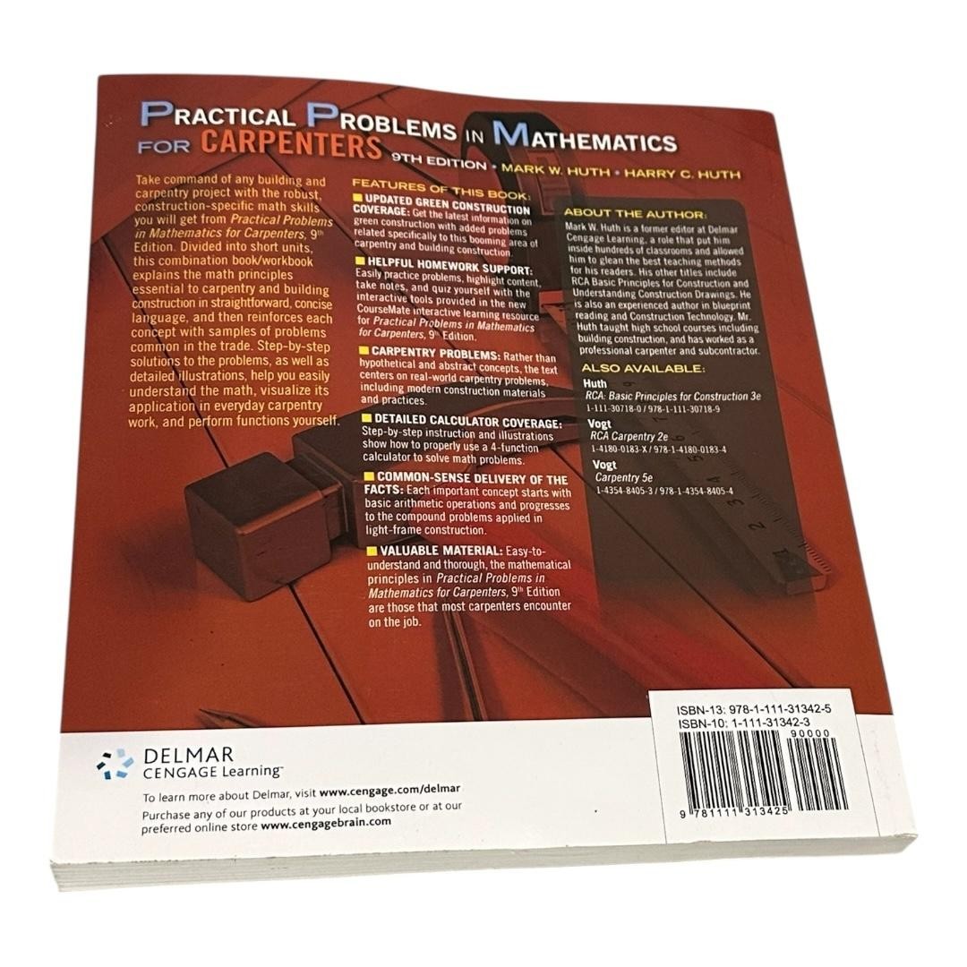 Practical Problems In Mathematics For Carpenters Mark W. Huth Delmar Cengage