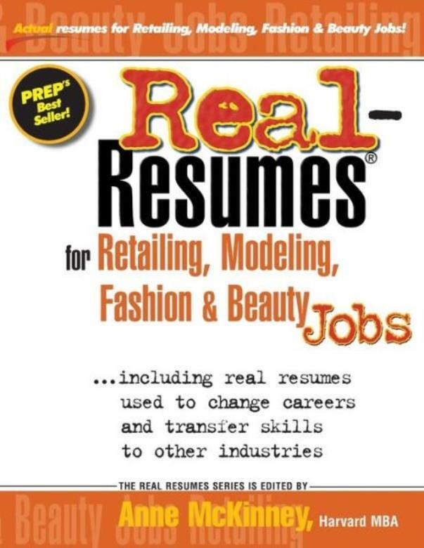 Real-Resumes For Retailing, Modeling, Fashion & Beauty Jobs