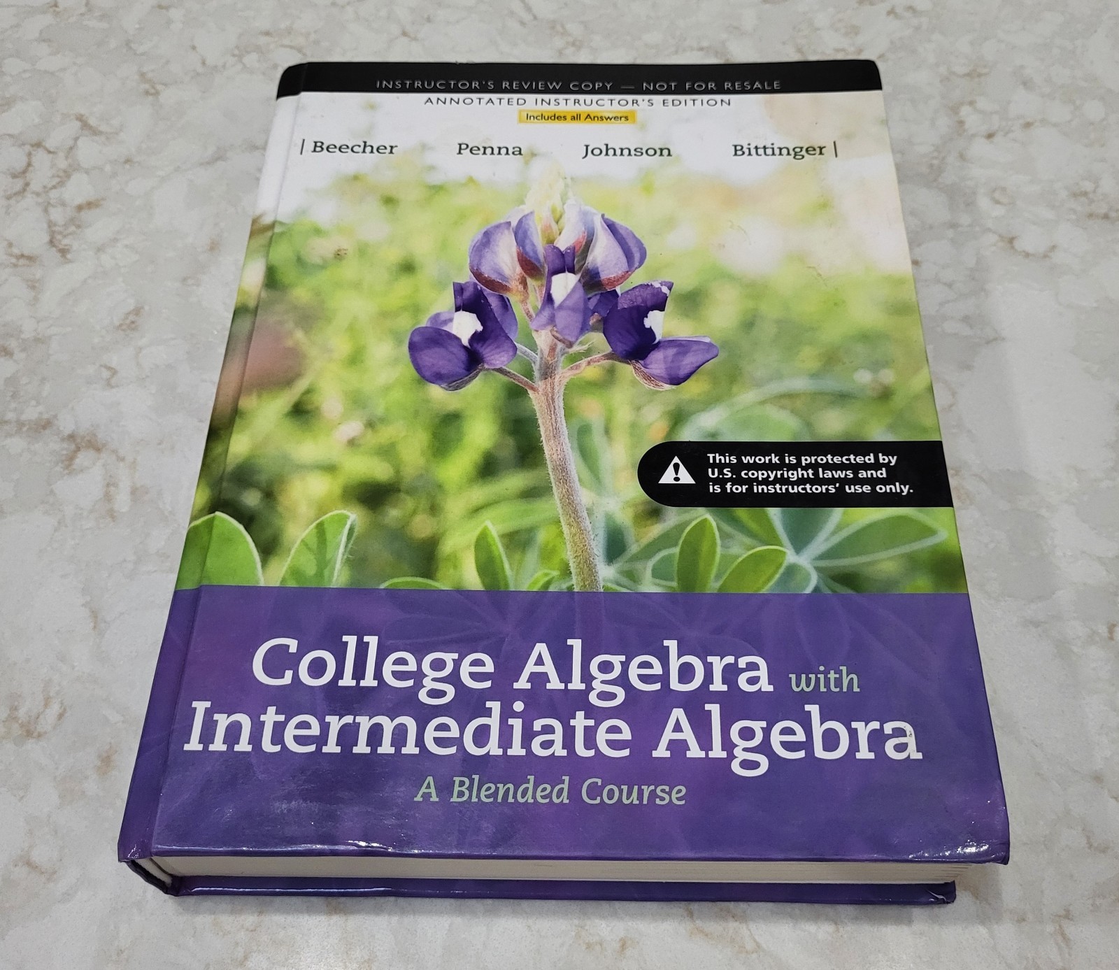College Algebra with Intermediate Algebra A Blended Course INSTRUCTOR’S ED.