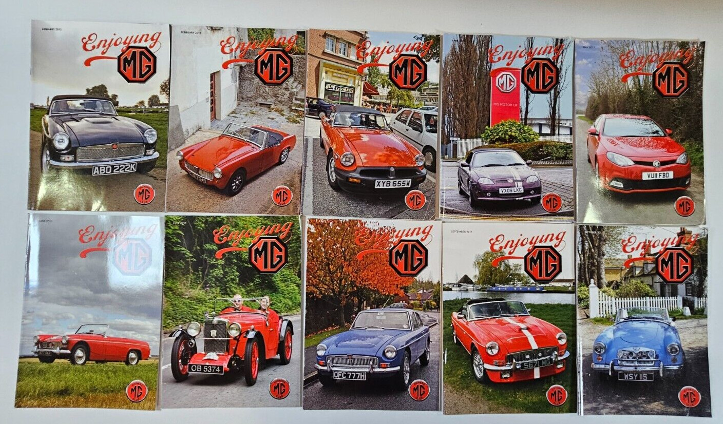 Enjoying MG Magazine 10 Issues 2011 January to October Car Mag Bundle