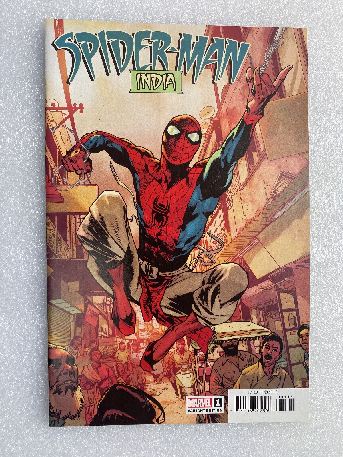 SPIDER-MAN INDIA #1 1:25 MAHMUD ASRAR VARIANT 2023 SMASV MOVIE SCARCE NEW NM B&B