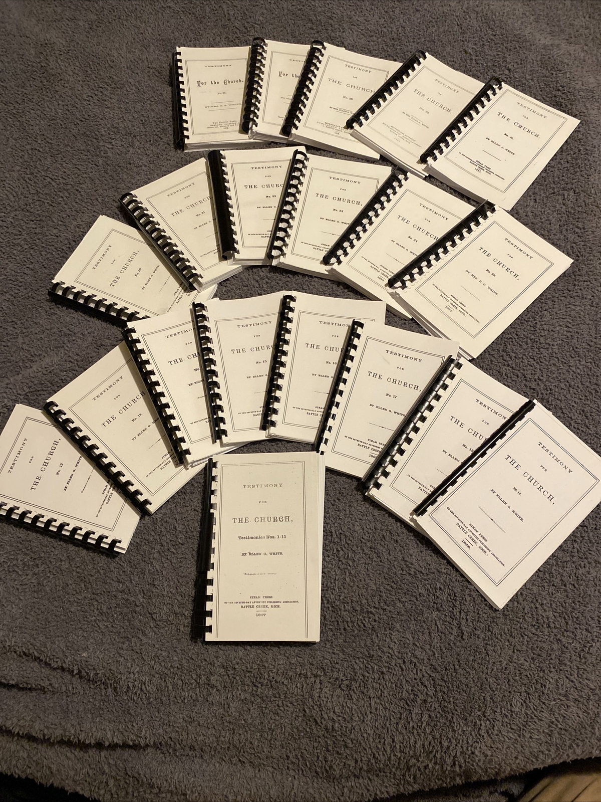 1-30 Testimonies For The Church Bef. Compiled 1-9 Vol. E. G. White Present Truth
