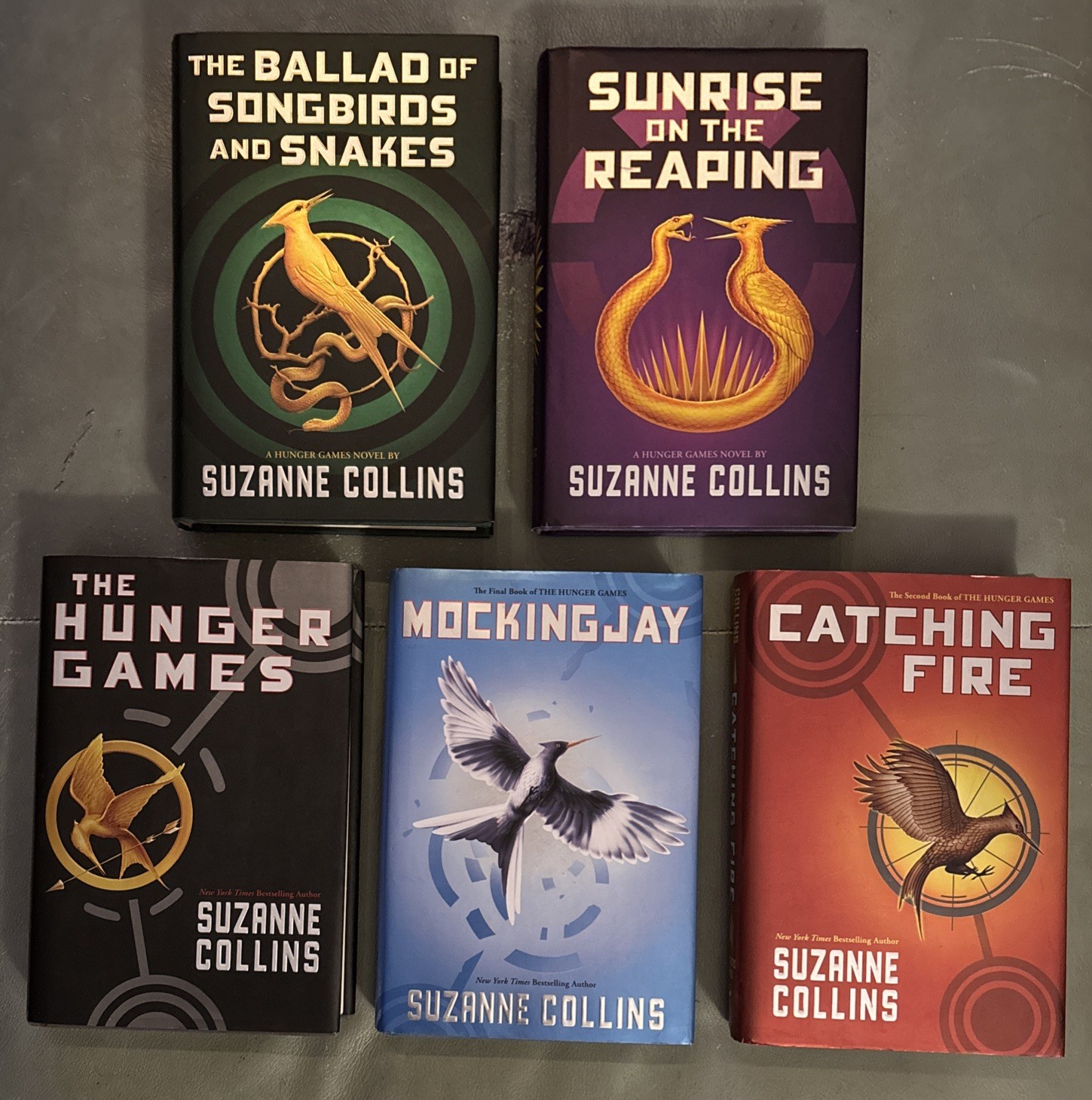 The Hunger Games 5 Book Complete Set, by Suzanne Collins (Hardcover)
