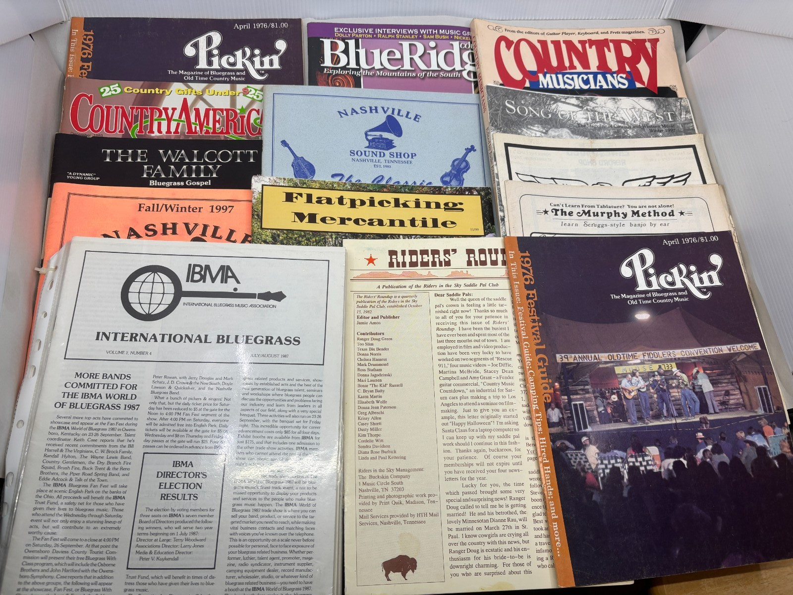 VTG Mixed Lot of 26 Country Bluegrass Music Catalogs Magazines Books Newsletters