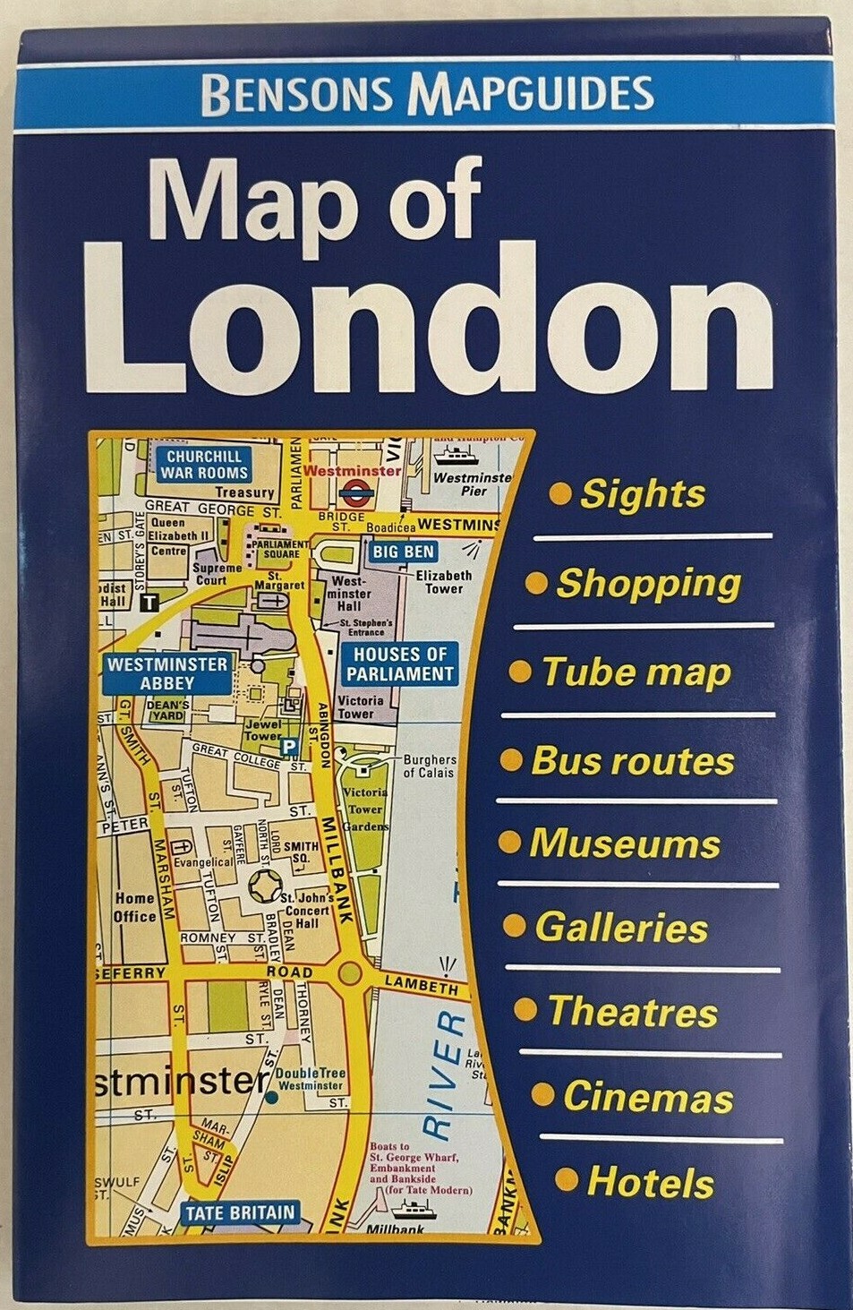 Map of London by Bensons MapGuides – Sheet Map (folded)