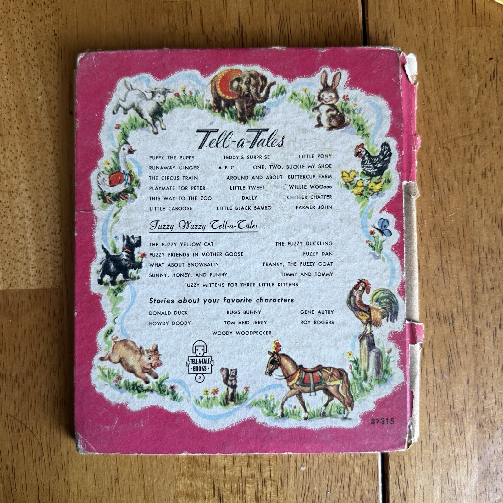 Vintage 1940’s Pussy-Willow, Rowdy Tell a Tale Children’s Book McKean Jane Wyatt