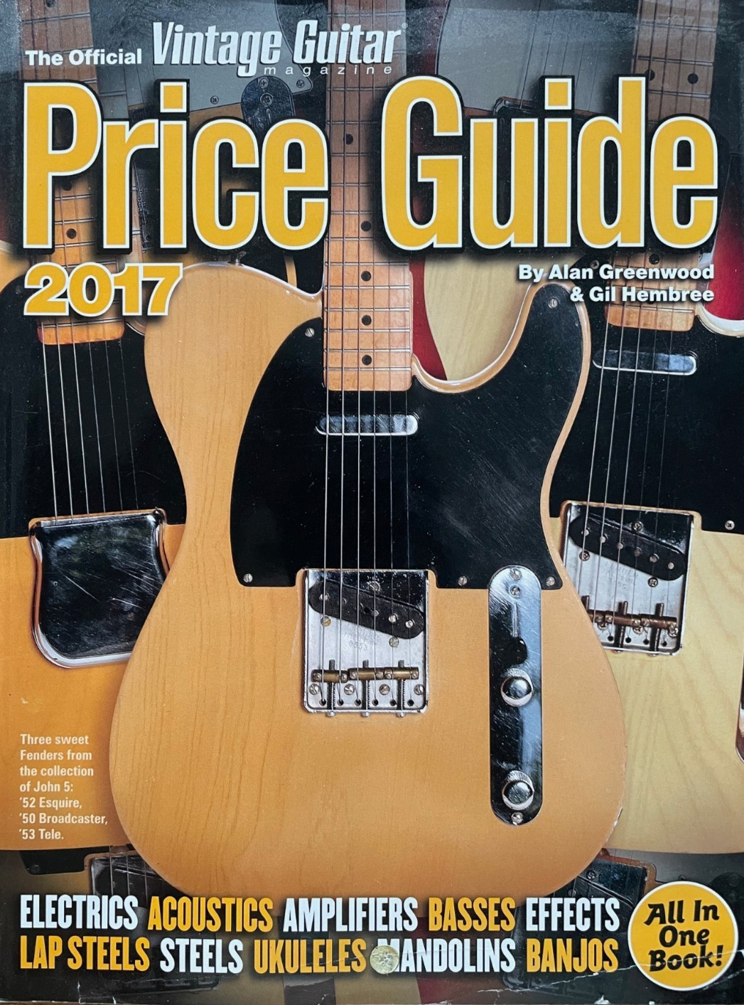 The Official 2017 Vintage Guitar Magazine Price Guide 616 Pages! Book
