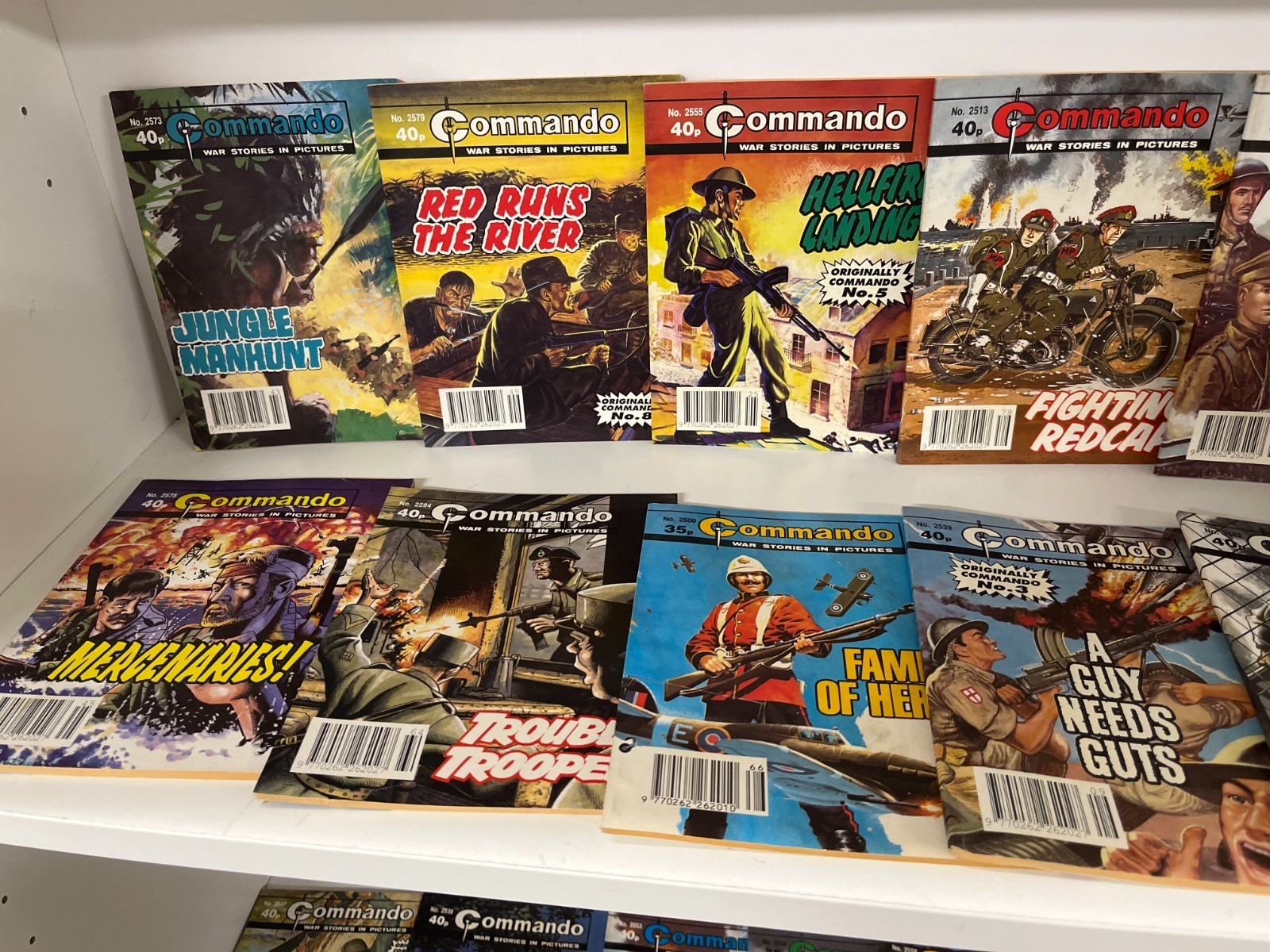 Mixed Lot 82 Commando War Comics Issues #2500-2599 Vintage UK Military Lot