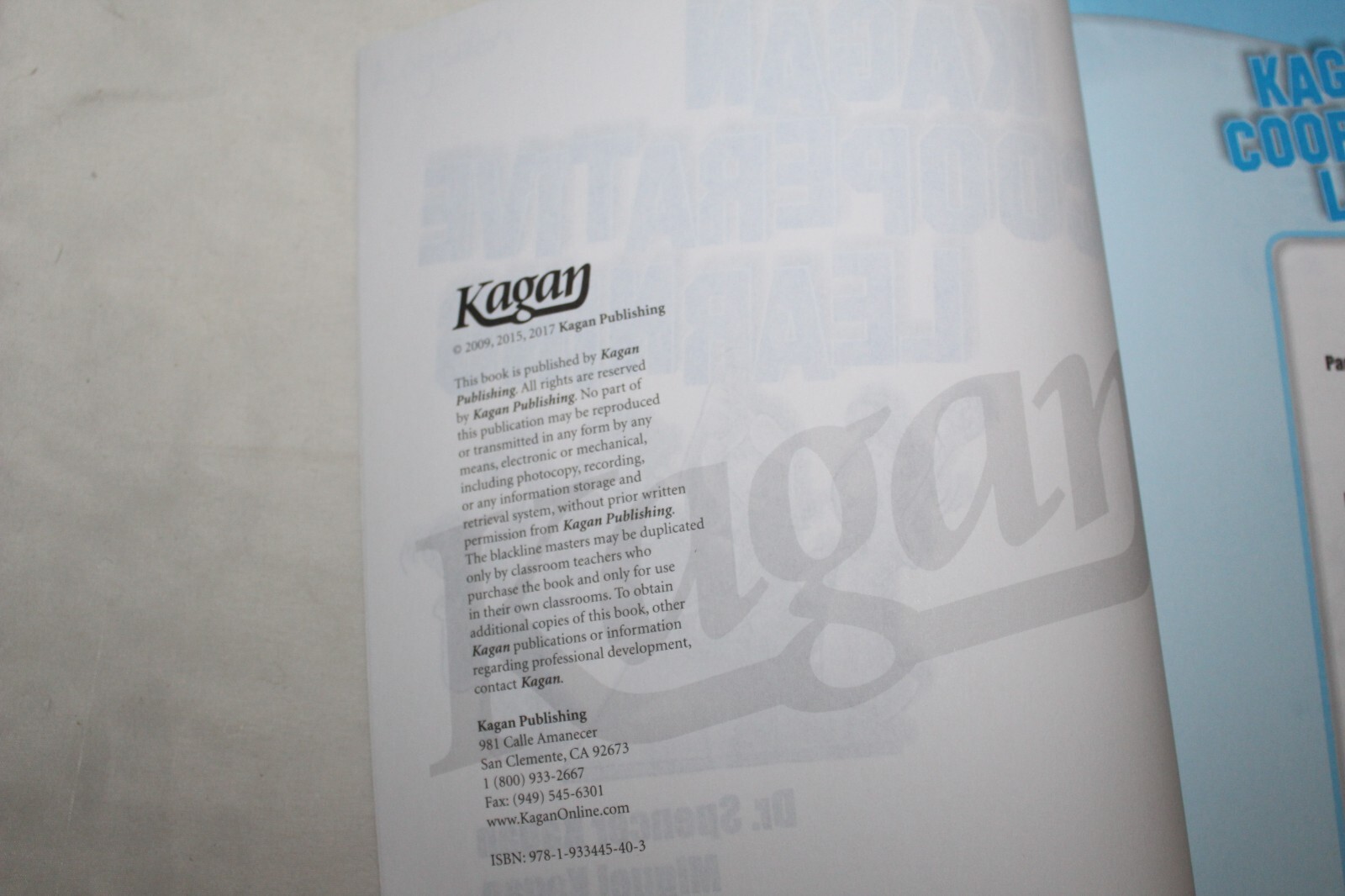 Kagan Cooperative Learning (Workbook Version) 528 Pages Miguel Kagan+Coaching