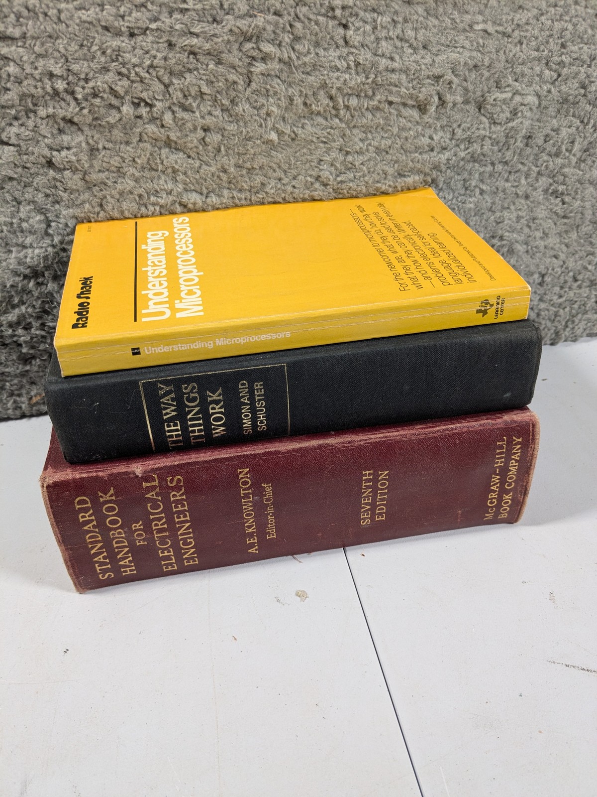 Lot (3) Books Vtg Electrical Engineering Microprocessors Technology Reference