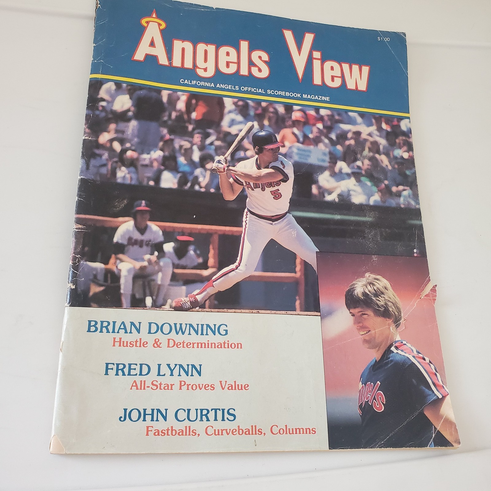 Vintage 1983 Angels View Magazine California Angels Official Scorebook Fred Lynn