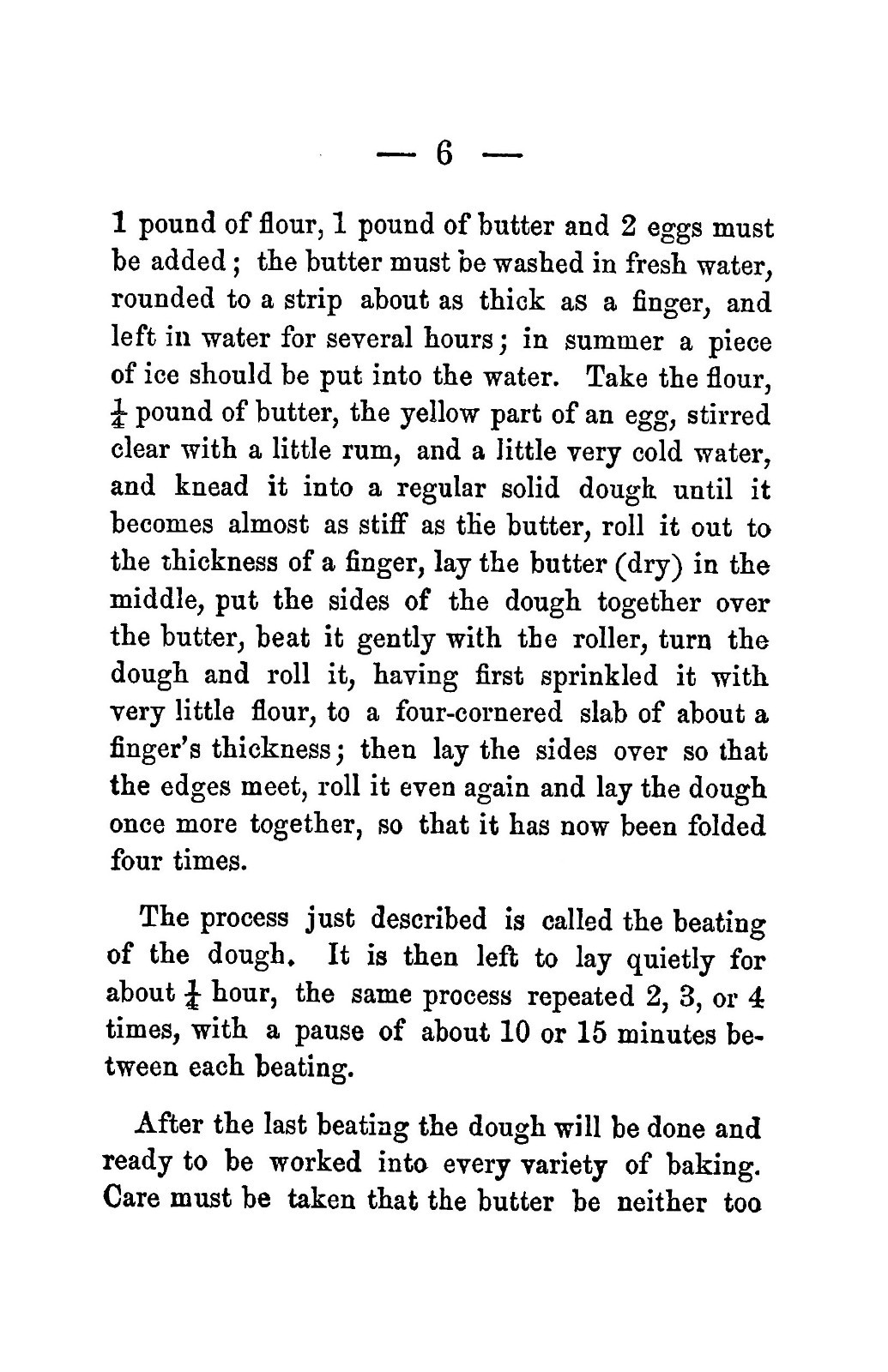 1872 The American Pastry Baker Vintage Cook Book 36 Pages
