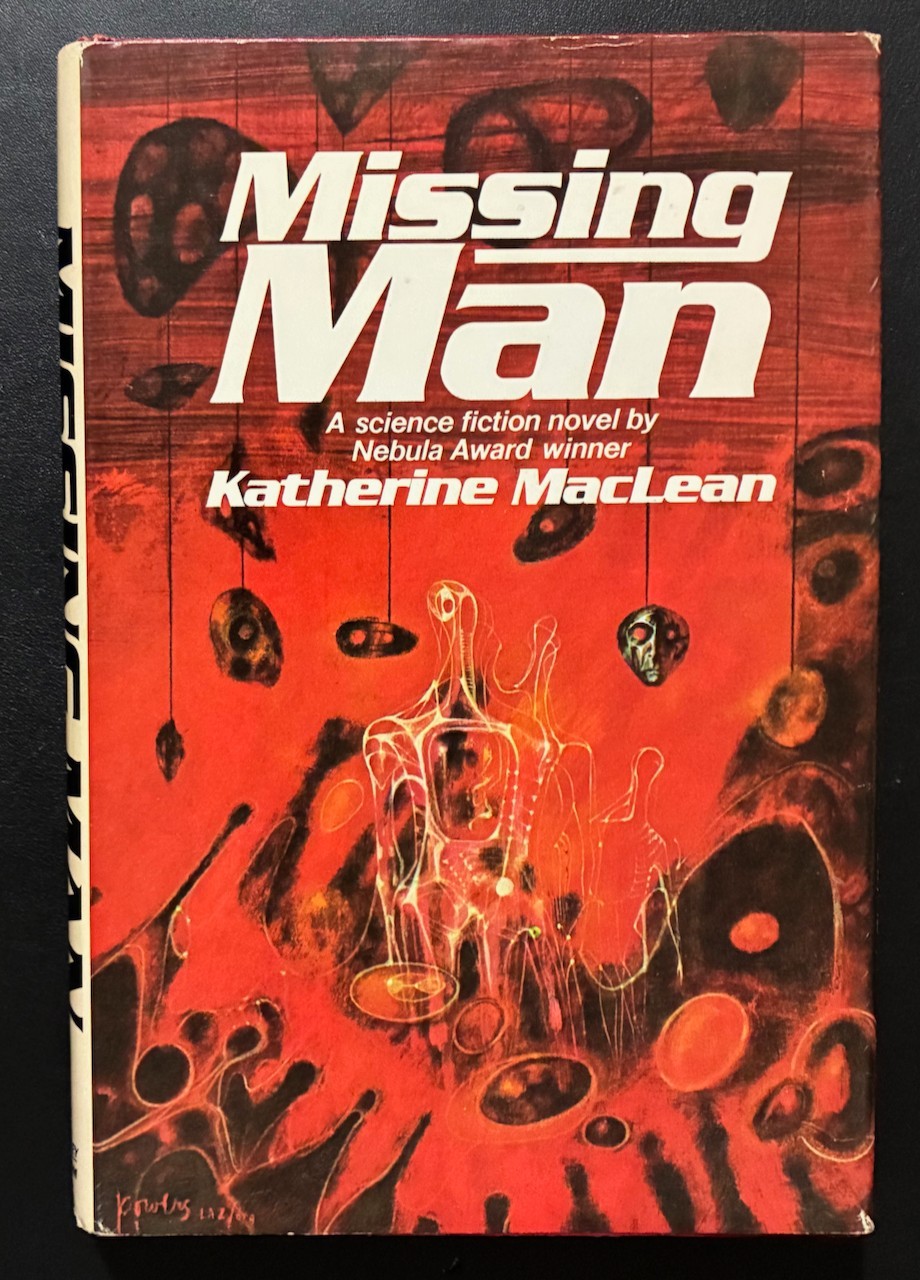 Missing Man by Katherine MacLean 1975 Berkley Sci-Fi First BCE HC DJ VG