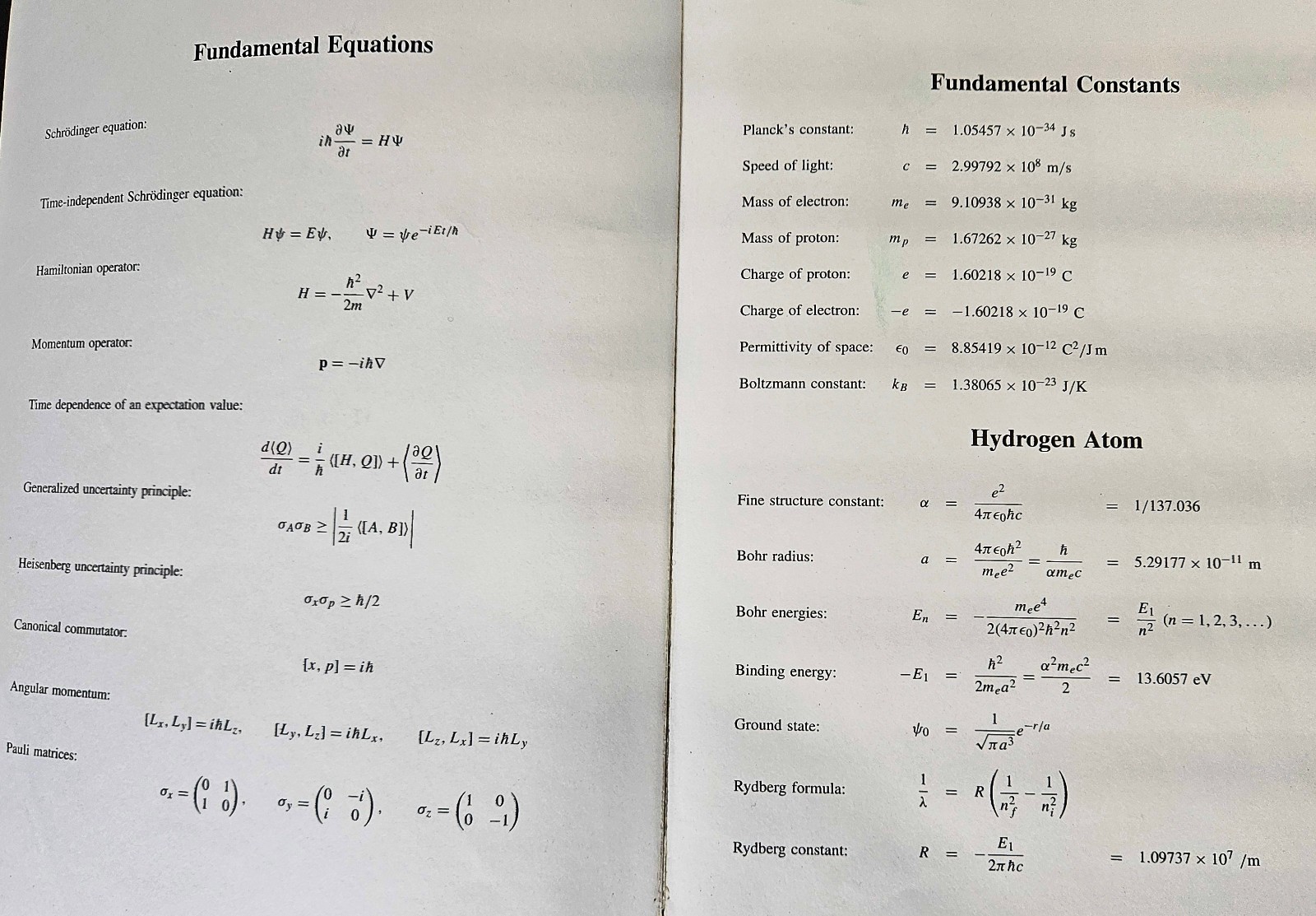 Introduction to Quantum Mechanics Second International Ed., David J Griffiths