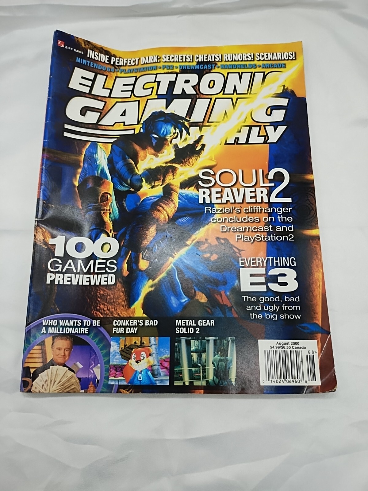 Electronic Gaming Monthly August 2000 Soul Reaver 2 Magazine