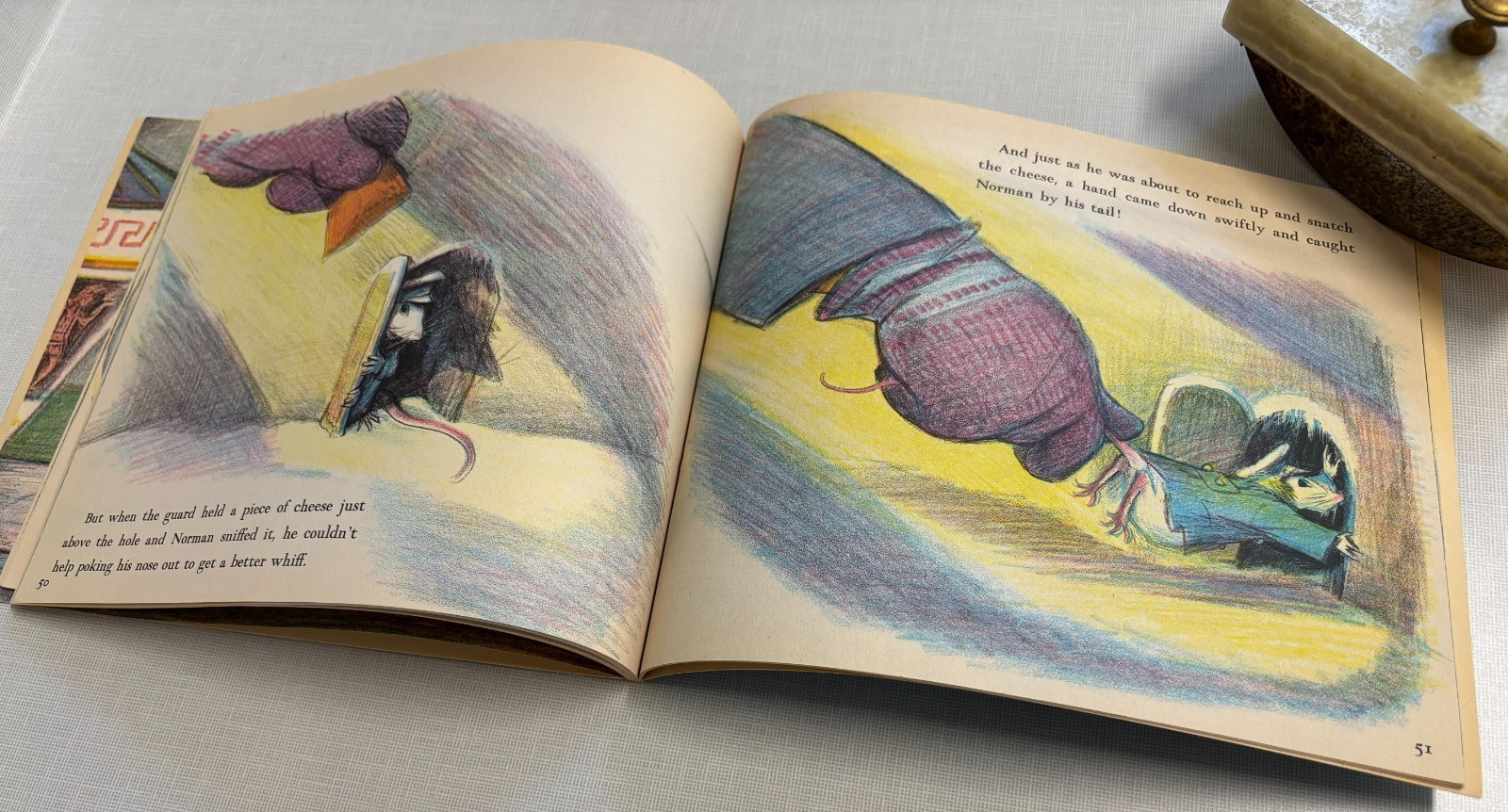 Norman The Doorman Don Freeman SIGNED drawing gifted mouse doorman VG 69 trd pbk