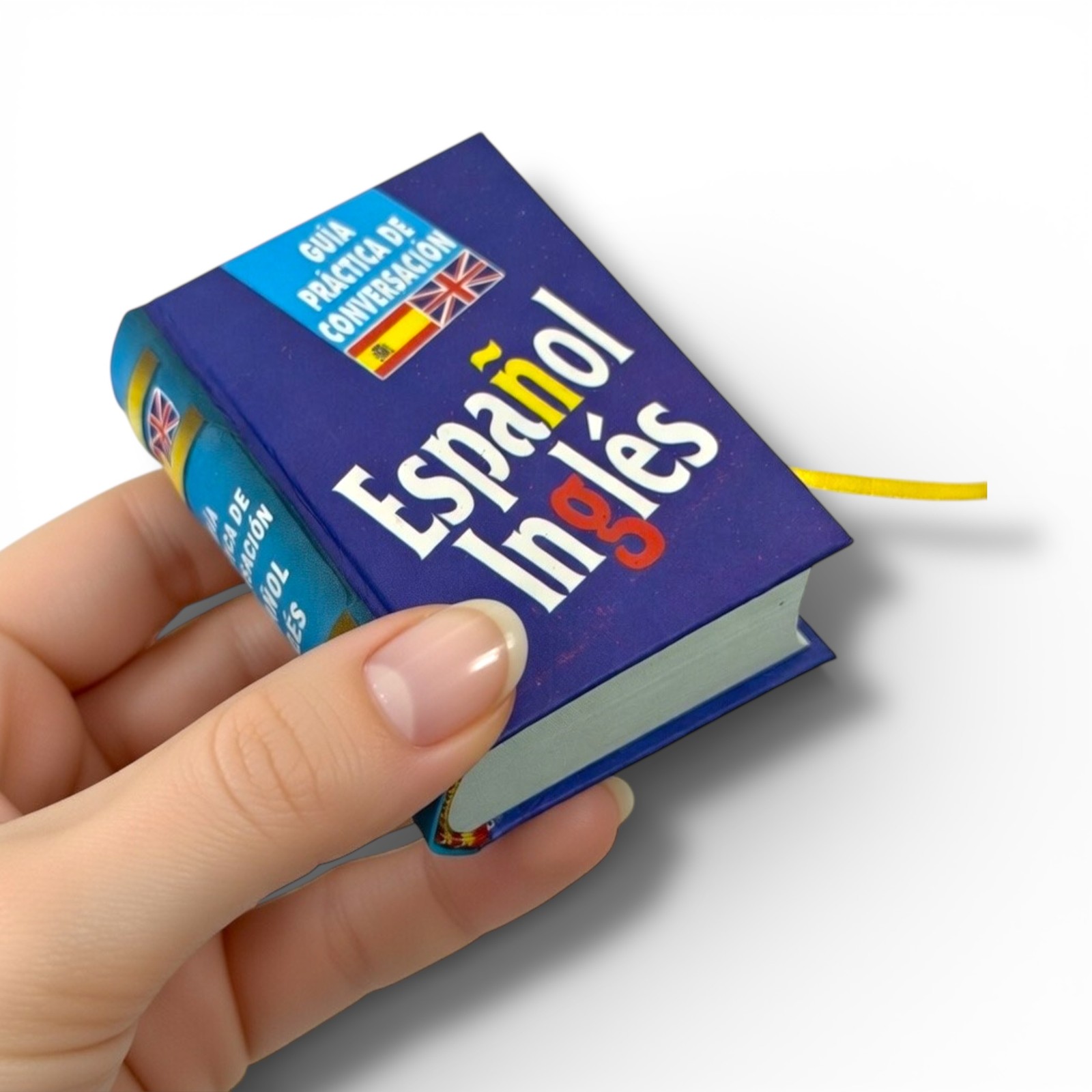 Guía Práctica de Conversación Español Inglés miniature book hardcover 435 pages