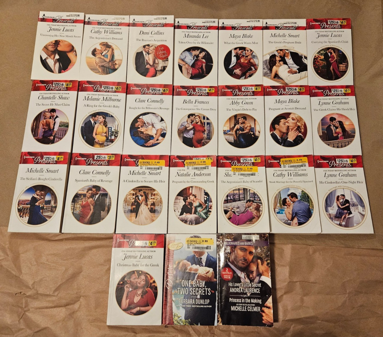 Lot of 24 from 2010s Harlequin Presents Romance Novels Graham Paperback Books