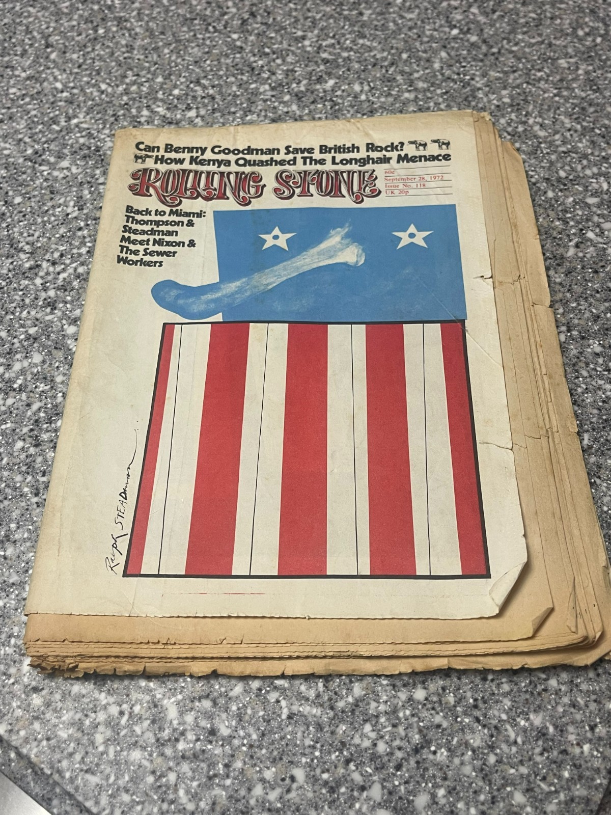 Rolling Stone Magazine #118 Sep. 28, 1972 Benny Goodman Back To Miami