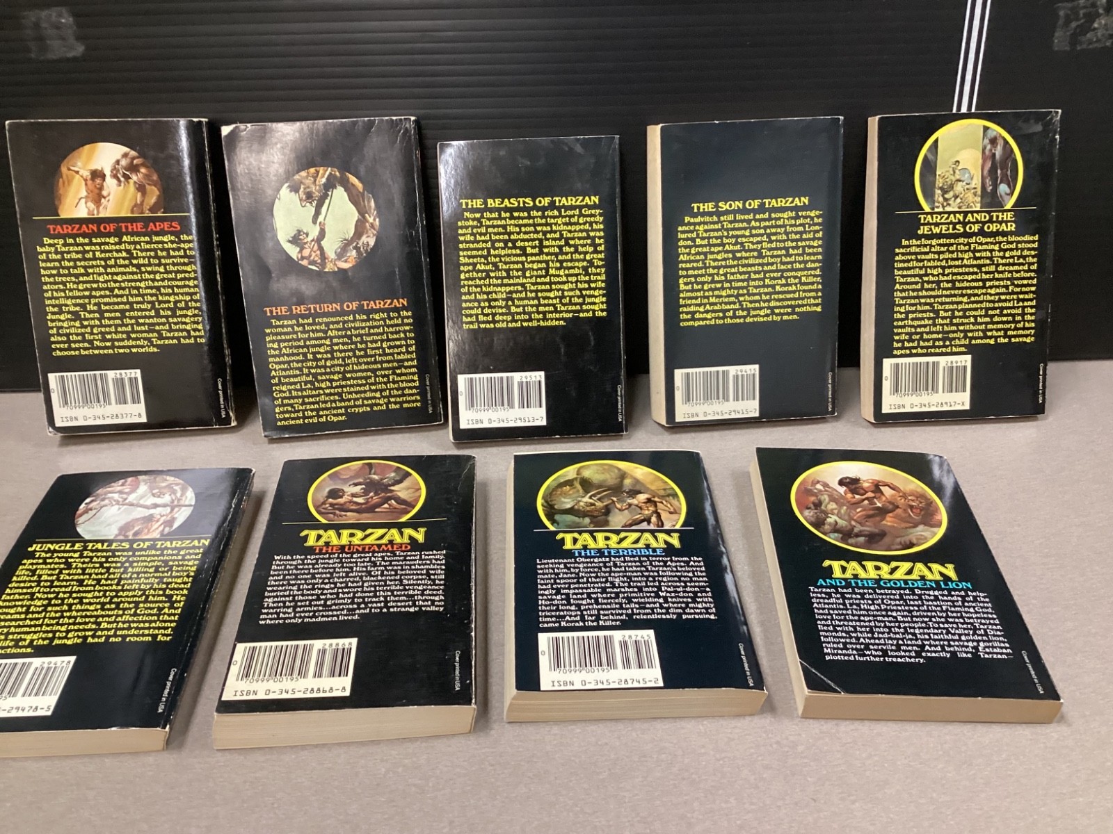 TARZAN PAPERBACK SERIES 1-9