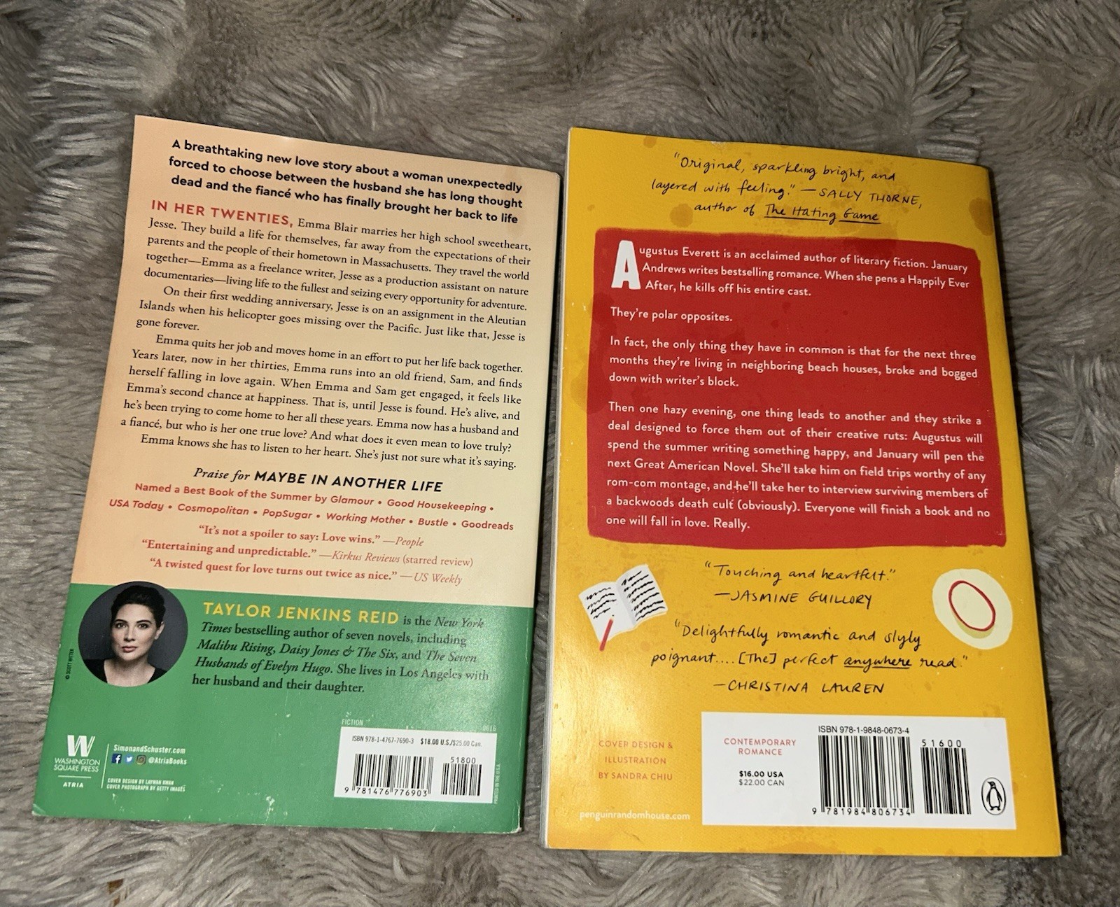 Taylor Jenkins Reid Emily Henry One True Loves Beach Read PB Washington Square …
