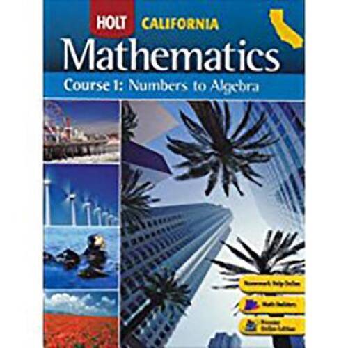 Holt Mathematics California: Student Edition Course 1 2008 – Hardcover – GOOD