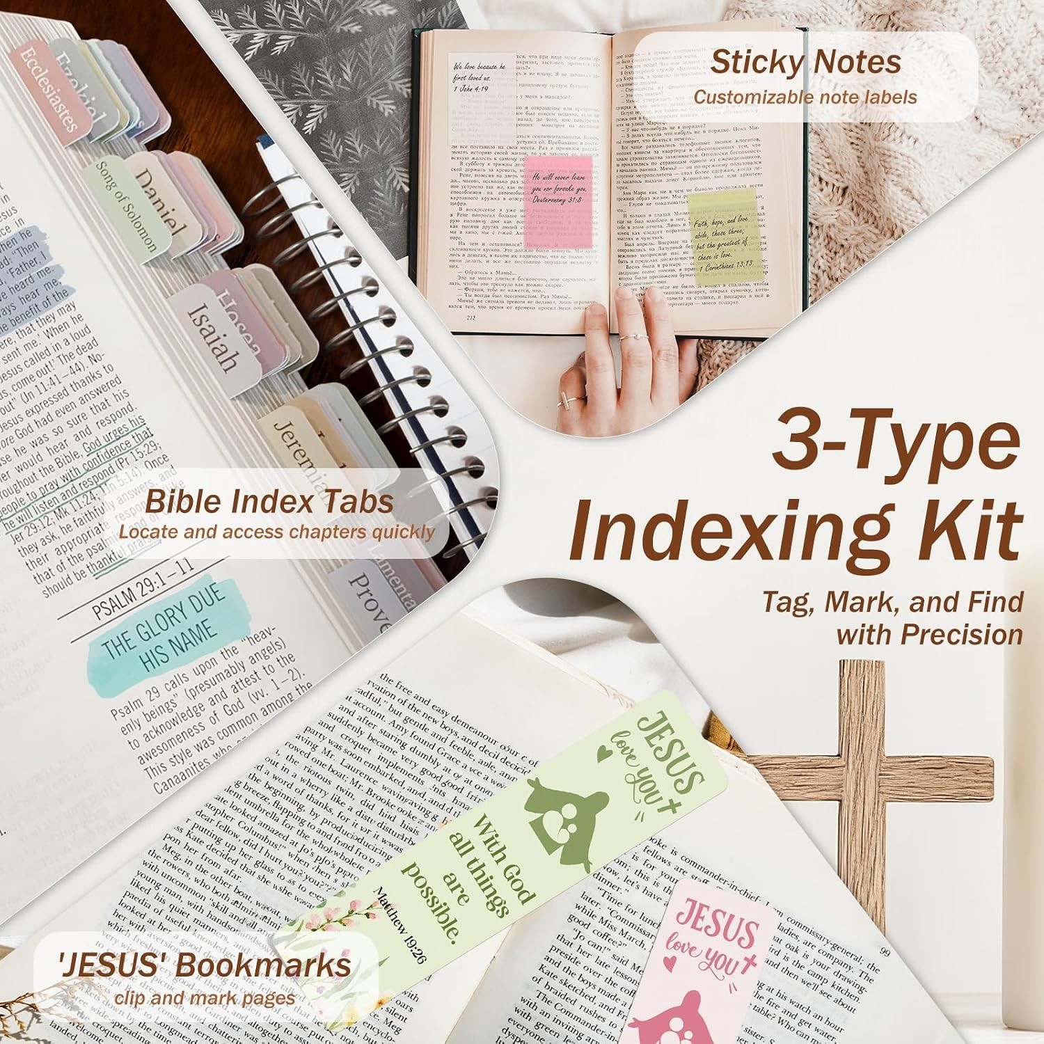Comprehensive Bible Study Journaling Supplies Set – Highlighters & Tabs Included
