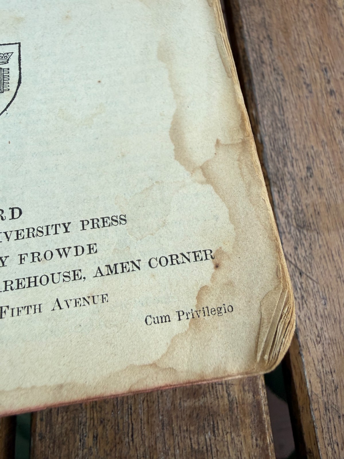 Antique 1890s Oxford University Press Holy Bible Frowde w/ Assyria Color Map