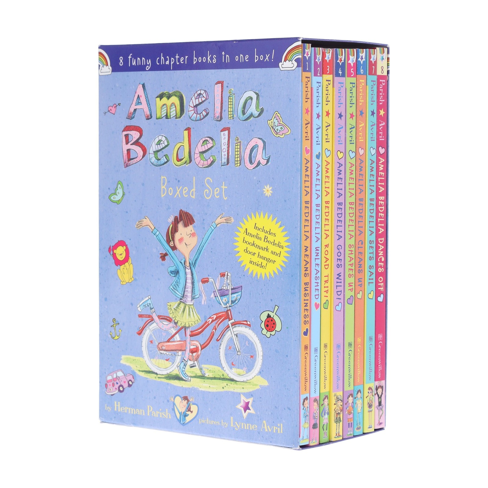 Amelia Bedelia Funny Chapter Books by Herman Parish 8 Books Box Set
