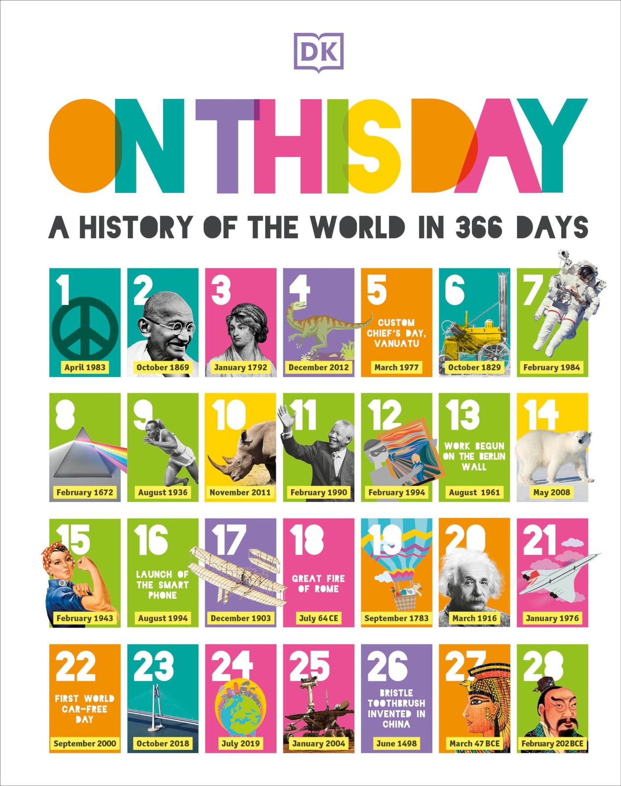 On This Day: A History of the World in 366 Days – DK – Acceptable – See cond…
