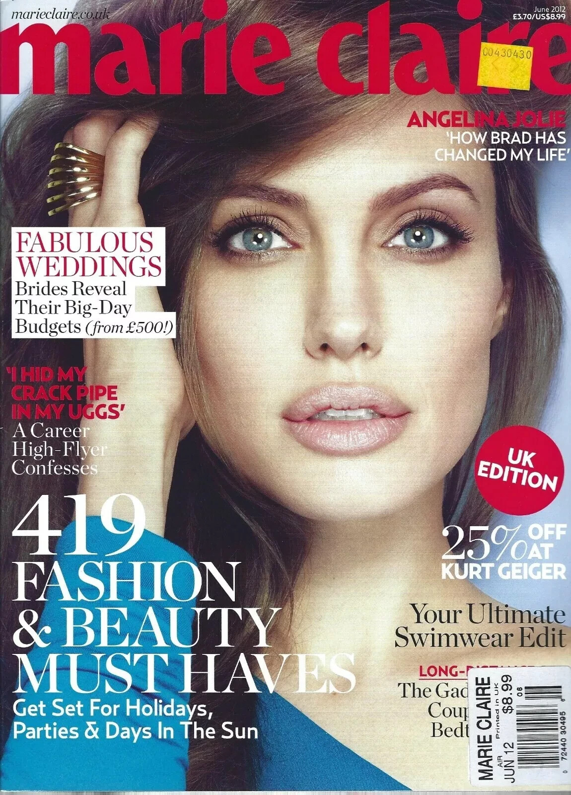 ANGELINA JOLIE BRAD PITT MARIE CLAIRE MAGAZINE UK JUNE 2012