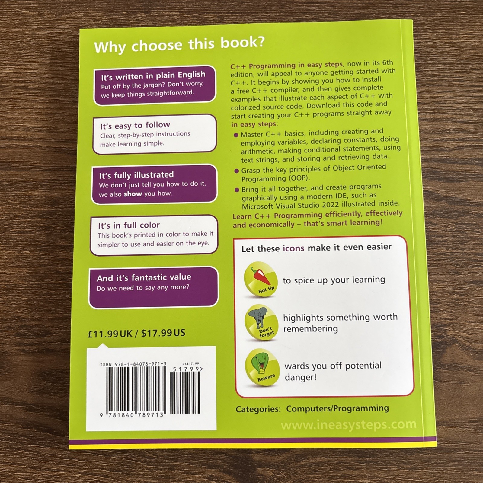 In Easy Steps Ser.: C++ Programming in Easy Steps by Mike McGrath (2022