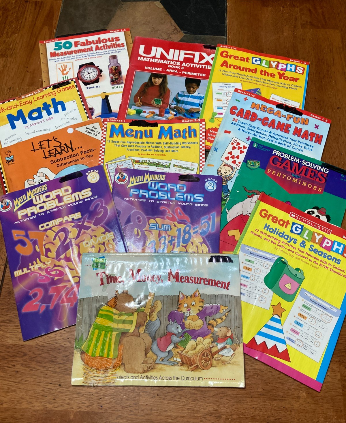 MATHSET 1-Scholastic+Professional Library-Skills-Units-Instruct Practice Reinfor