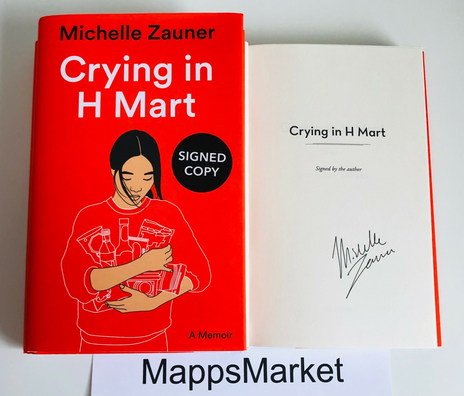 SIGNED Crying in H Mart: A Memoir MICHELLE ZAUNER 1st/1st UK (2021, Hardcover)