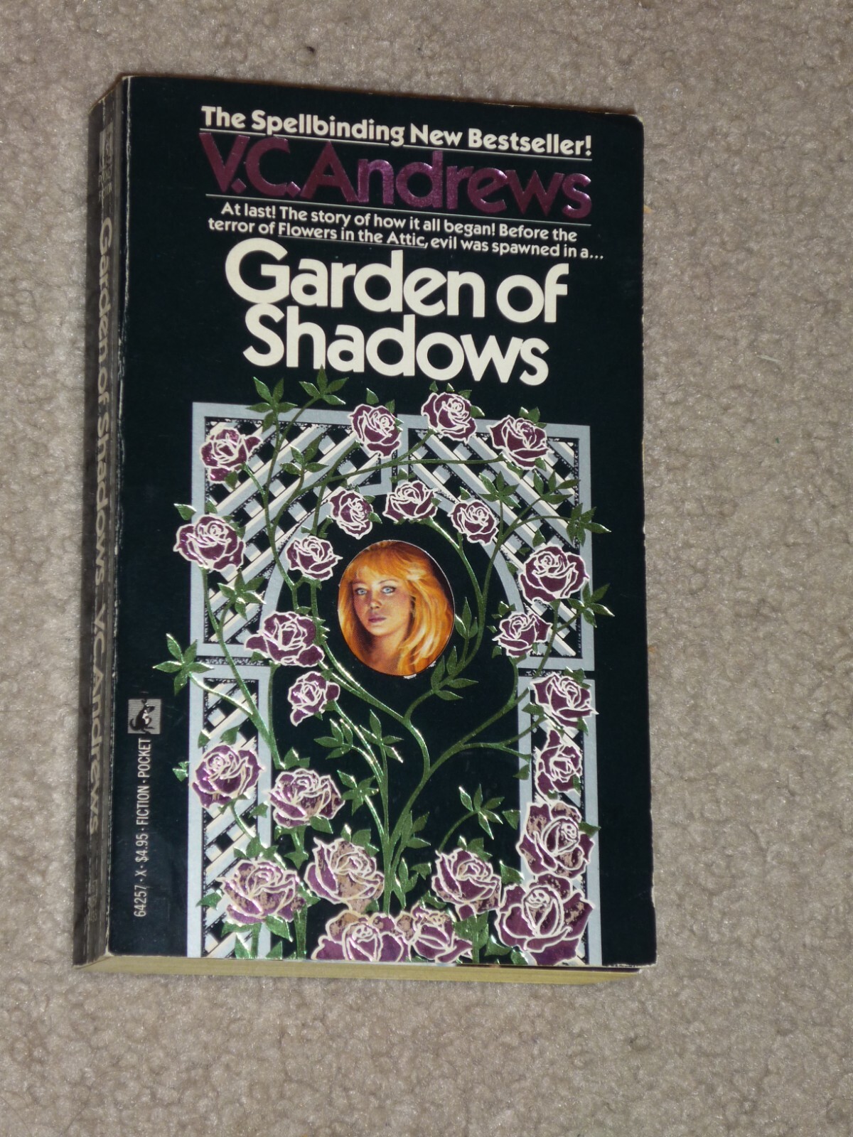 Garden of Shadows by V.C. Andrews, Vtg PB w/Keyhole Cover, 1987 Pocket Books