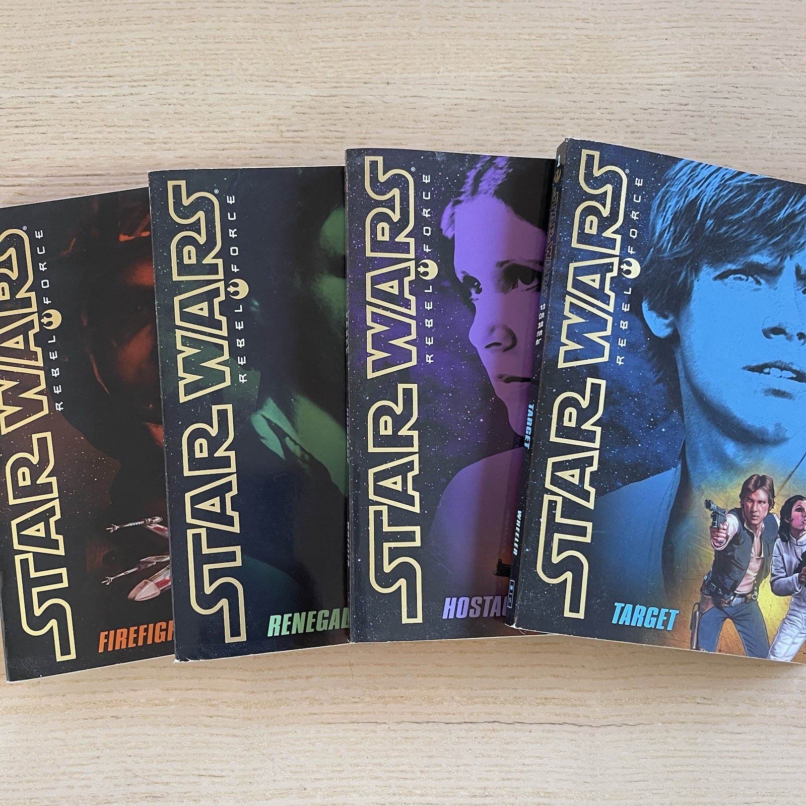 Lot Of 4 Star Wars Rebel Force Books 1-4 Target Hostage Renegade And Firefight