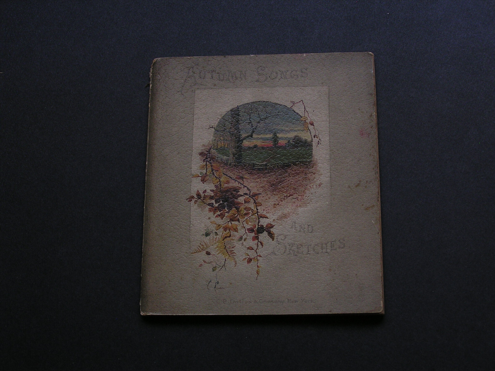 1890 Autumn Songs and Sketches – Rare Book of Poetry – Illustrated