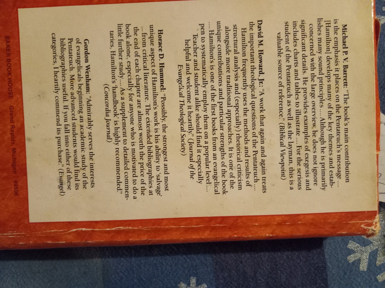 Handbook on the Pentateuch by Victor P. Hamilton (1982, Hardcover)