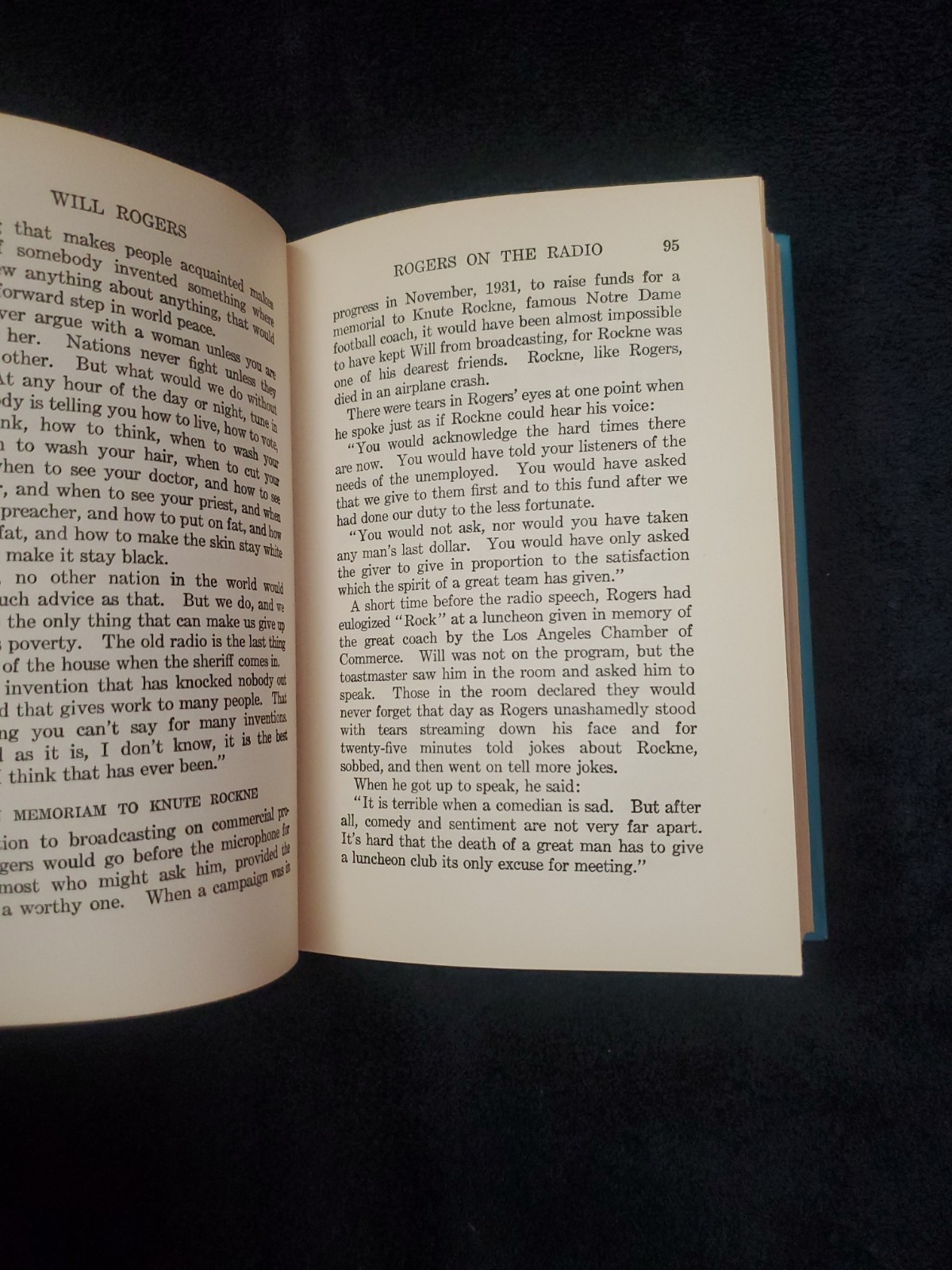 Vintage 1935 Will Rogers – Ambassador of Good Will by P.J. O’Brien