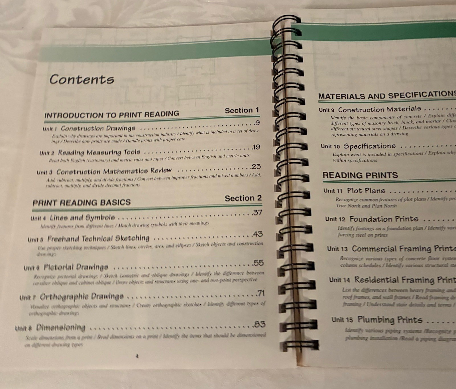 Walter C. Brown/Print Reading for Construction: Residential-Commercial 2pcs/A25