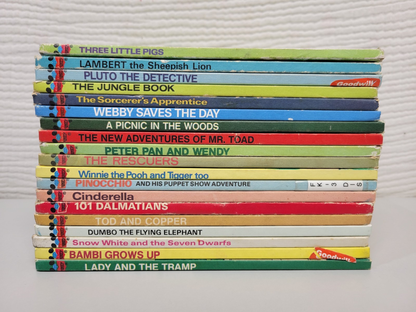 Vintage Lot Of 19 Walt Disney’s Wonderful World Of Reading Hardcover Books