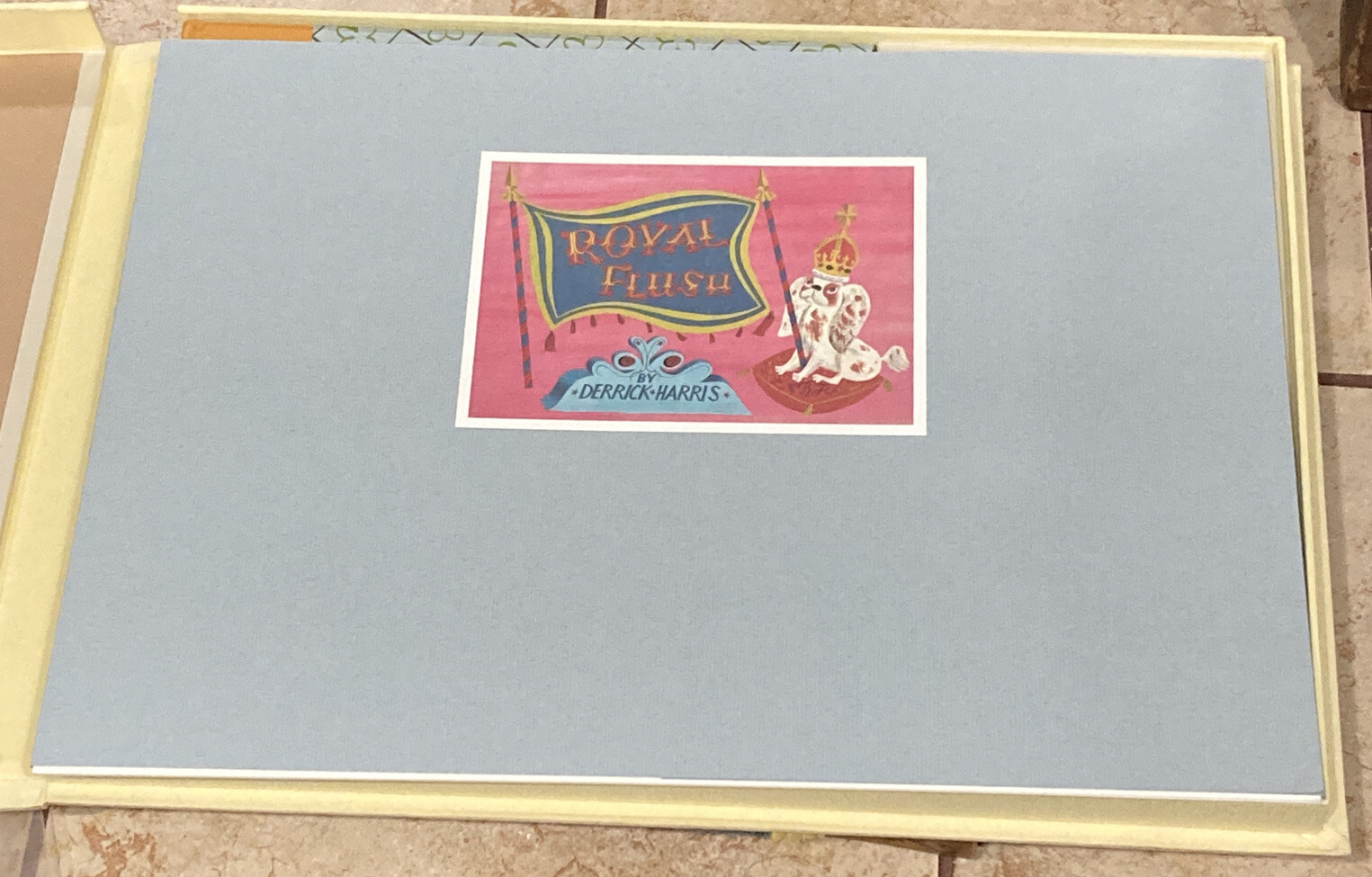 MR DERRICK HARRIS 1919-1960, Royal Flush, Simon Brett Fleece Press Limited Ed