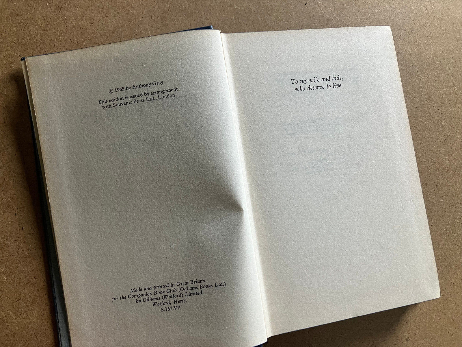The Penetrators by Anthony Gray 1965 The Companion Book Club Edition