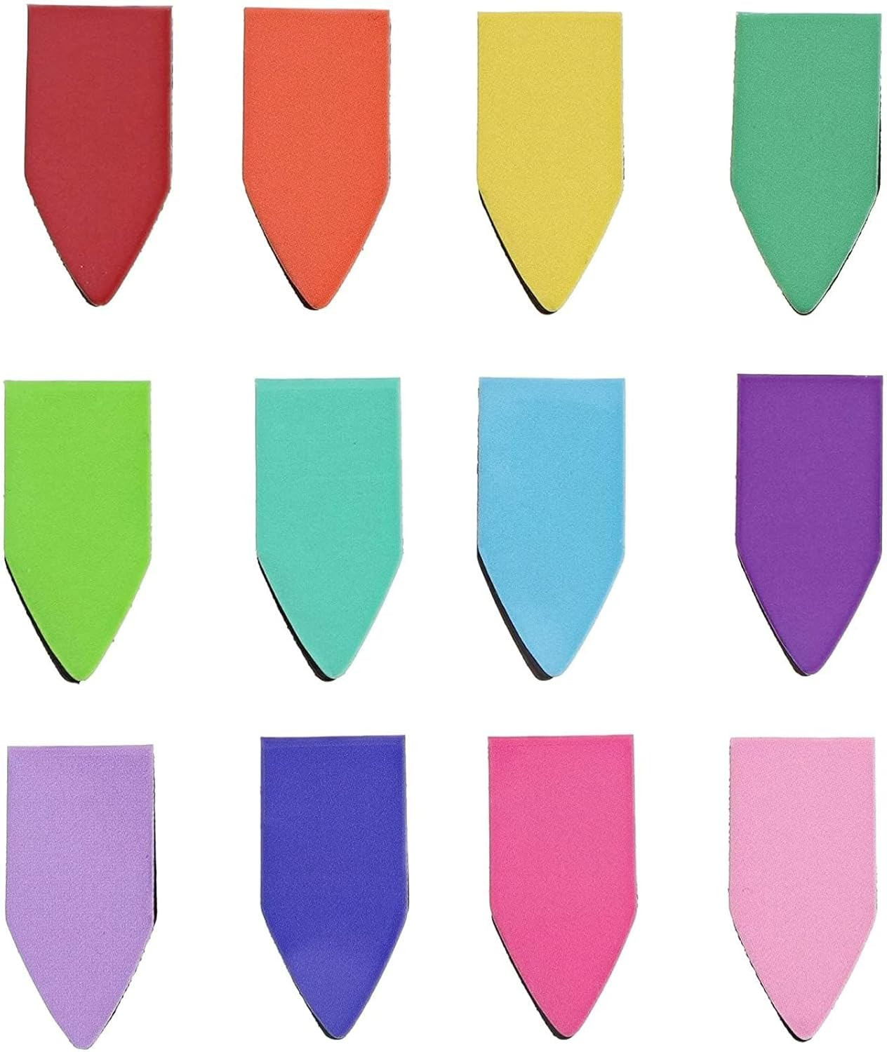 72 Pack Rainbow Arrow Magnetic Bookmarks – Bulk Mini Magnet Page Clip Markers fo